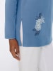 Sieh an! Fleece-Shirt in mittelblau