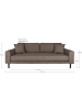 ebuy24 Sofa Lido Braun 210 x 93 cm