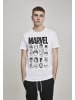 Merchcode T-Shirt "Marvel Crew Tee" in Weiß