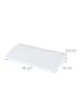 relaxdays Schreibtisch Organizer in Weiß - (B)40 x (H)5,5 x (T)18 cm