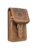 Greenburry Vintage Gürteltasche Leder 10 cm save brown