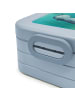 Mr. & Mrs. Panda MEPAL Bentobox Axolotl Liebe Design mit Spruch in Blau Pastell