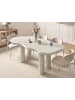 Beliani Esszimmertisch ONDLE in Weiß - (W) 94 x (H) 74 x (L) 188 cm