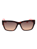 Guess Frauen Sonnenbrille Rechtwinklig Braun