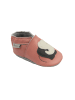 Bemesu Leder-Krabbelschuhe "Elefanten" in Rosa
