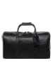 SID & VAIN Leder-Reisetasche Leder Weekender Unisex CHAD in schwarz