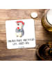 Mr. & Mrs. Panda Bierdeckel Jungfrau Astrologie mit Spruch in Weiß