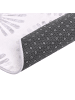 Beliani Kurzflor CATAK in Weiß/Grau - (W) 160 x (L) 230 cm