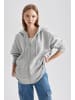 DeFacto Kapuzensweatjacke in Grau Melange