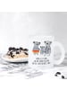 Mr. & Mrs. Panda Becher Koala Familie mit Spruch in Transparent