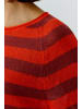 Oui Leinen Pullover in red rose