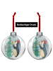 Mr. & Mrs. Panda Transparente Weihnachtskugel Pinguin Weihnachts... in Weiß