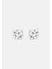 Ethische Diamanten Ohrringe aus 375 Weißgold mit Lab Grown Diamant