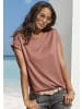 LASCANA Kurzarmshirt in altrosa