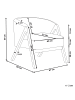 Beliani Sessel SKEI in Grün/Braun - (W) 67 x (H) 69 x (L) 66 cm