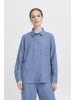 ICHI Langarm - Hemd IXREMI Regular fit in Coronet Blue w. pinst.