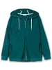 sheego Kapuzensweatjacke in petrol