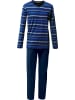 Erwin Müller Single-Jersey Schlafanzug in dunkelblau