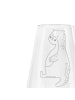 Mr. & Mrs. Panda Weißwein Glas Otter Bauch ohne Spruch in Transparent