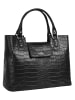 Cluty Handtasche echt Leder in schwarz