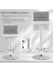 COSTWAY 2er Set Barhocker 37 x 42 x 82-102 cm in Grau
