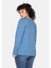 sheego Sweatshirt in jeansblau