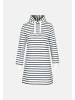 Salzhaut Knielanges Kleid (Midi) AUST in Navy Offwhite