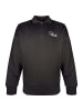 SikSilk Sweatshirt Essentials Polo in Black