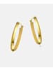 Diamant L'éternel Creolen aus 375 Gelbgold