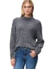 Zero  Strickpullover mit Flaum in Middle Grey Melange