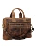 Greenburry Vintage Aktentasche Leder 38 cm Laptopfach brown