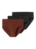 Schiesser Mini Slip / Unterhose 95/5 Essentials in Schwarz / rot