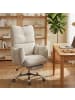 HOMCOM Bürostuhl in Cremeweiß 73L x 73B x 119H cm