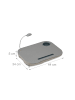 relaxdays Laptopkissen in Grau - (B)44 x (H)5 x (T)34 cm