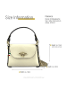 Florence Umhängetasche Leder beige ca. 19cm