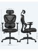 SONGMICS Bürostuhl Kime in Schwarz - (B)60 x (H)130 x (T)65 cm