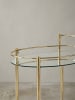 KADIMA DESIGN Design Servierwagen 67x79 cm Mobile Mini Bar, Beistelltisch auf