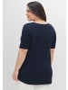 sheego Longshirt in nachtblau