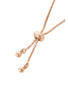 faina Women Box Chain Bracelet With Rhinestones in Rose Gold
