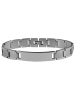 Adeliás Unisex Armband – Gliederarmband aus Edelstahl 21,5 cm in silber