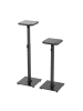 relaxdays 2 x Lautsprecherständer in Schwarz – 72-95 cm