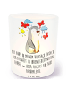 Mr. & Mrs. Panda Glaswindlicht Pinguin ADHS mit Spruch in Transparent
