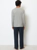 Marc O'Polo Pyjama Mix & Match Cotton in Grau/Blau