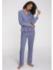VIVANCE DREAMS Pyjamaoberteil in blau-rosa-gestreift