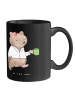 Mr. & Mrs. Panda Kaffeebecher Beamtin Humor mit Spruch in Schwarz