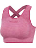 Hummel Hummel Top Hmlmt Multisport Damen Atmungsaktiv Schnelltrocknend Nahtlosen in AZALEA PINK MELANGE