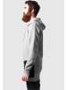 Urban Classics Urban Classics Zip-Kapuzenpullover in gry/blk