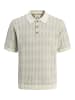 Jack & Jones Gestricktes Polo in Whisper White