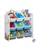 relaxdays Kinderregal Lagerfeuer in Bunt - (B)65 x (H)67 x (T)31,5 cm