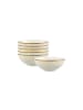 Villeroy & Boch 6er Set Dessertschalen Ivoire in Weiß-Gold ø 13 cm in weiß-gold